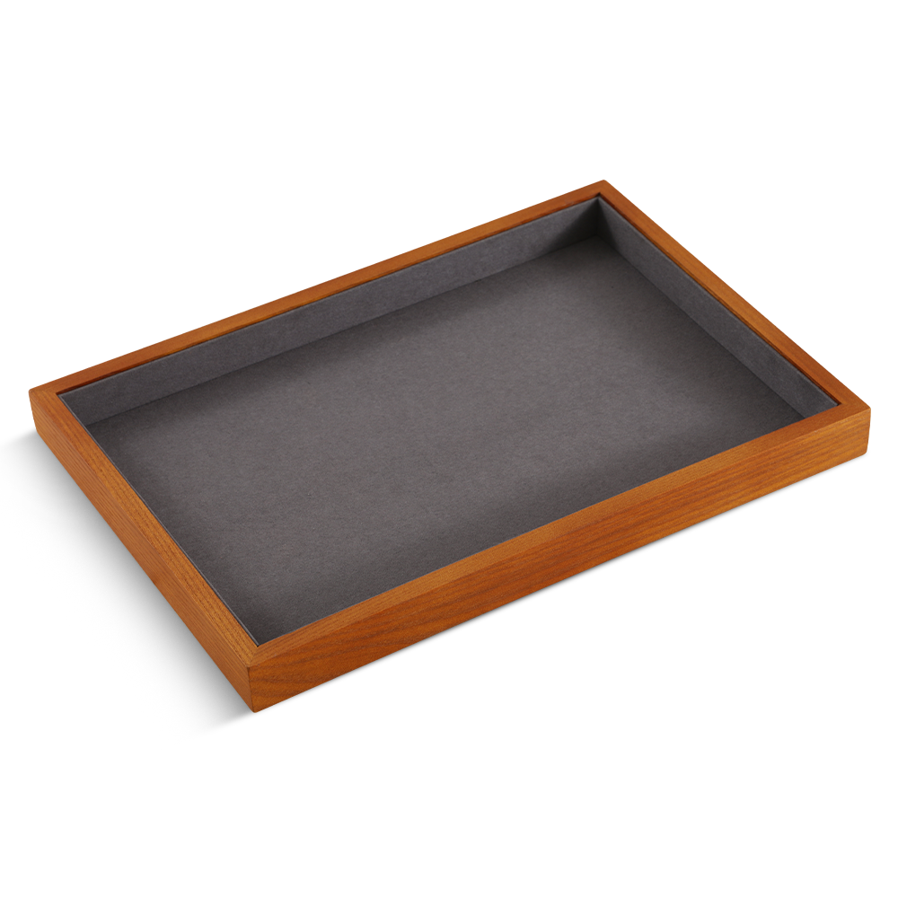 Yinbeini  wooden jewelry display tray ring earring necklace pendant tray storage plate jewelry display tray  jeweler counter jewelry counter P025
