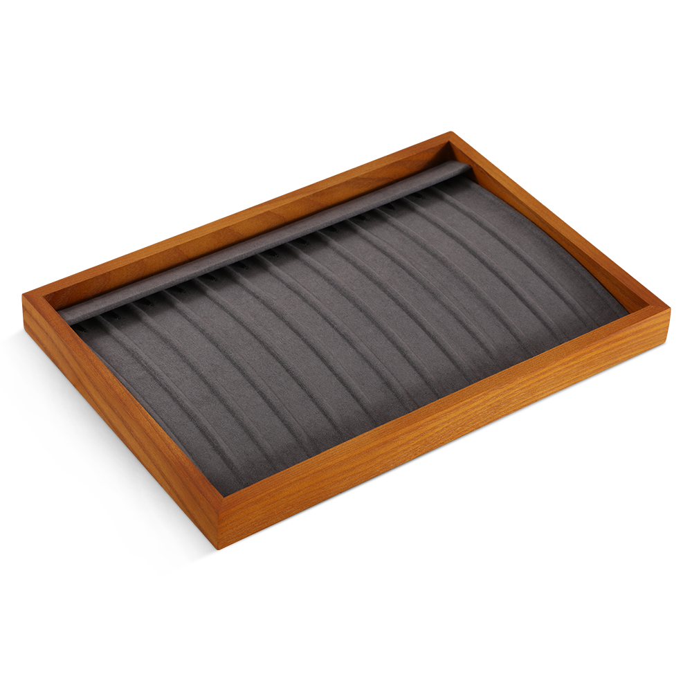 Yinbeini  wooden jewelry display tray ring earring necklace pendant tray storage plate jewelry display tray  jeweler counter jewelry counter P025