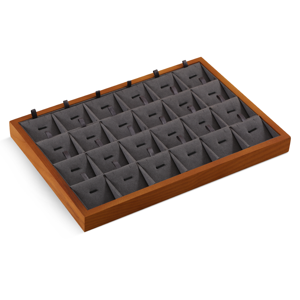 Yinbeini  wooden jewelry display tray ring earring necklace pendant tray storage plate jewelry display tray  jeweler counter jewelry counter P025