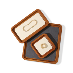 Yinbeini Jewelry display flat pallet arc solid wood bracelet ring necklace jewelry display tray jewelry storage tray P031