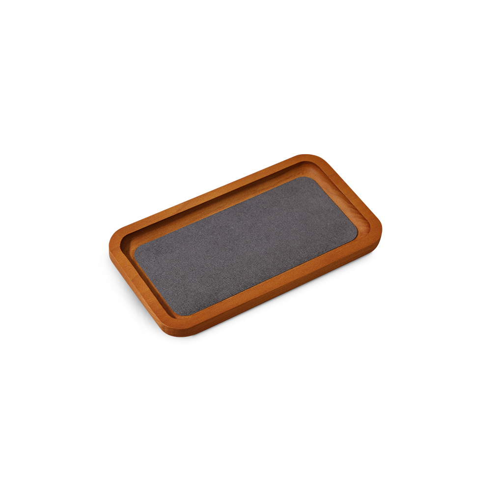 Yinbeini Jewelry display flat pallet arc solid wood bracelet ring necklace jewelry display tray jewelry storage tray P031