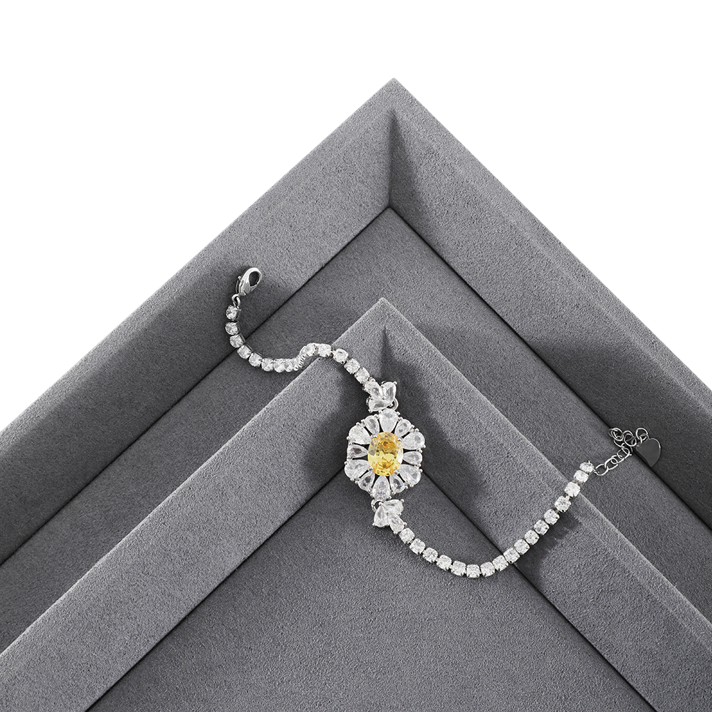 Yinbeini Microfiber Jewelry Display plat tray Ring Earrings Chain Bracelet Necklace Storage Tray Watch Pendant Organizer Tray P041
