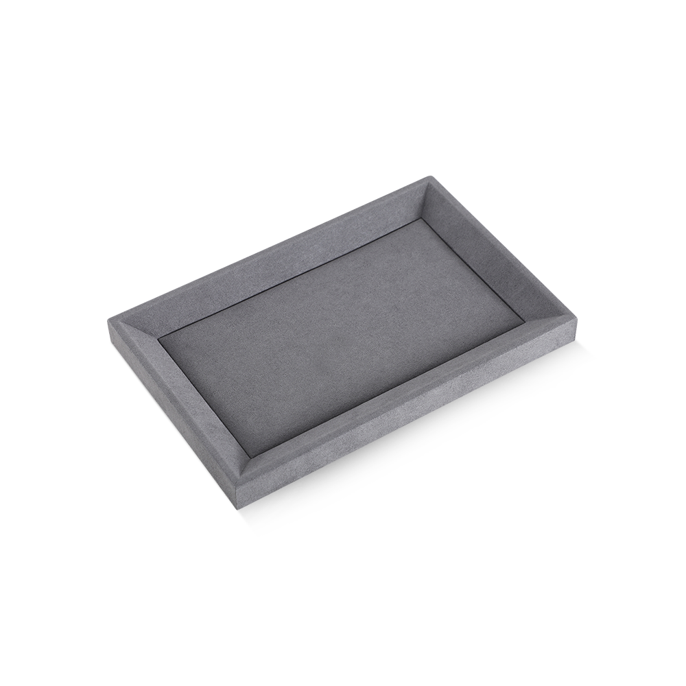 Yinbeini Earrings Ring Chain Bracelet Necklace Storage Tray Watch Pendant Organizer Tray Microfiber Jewelry Display plat tray P035