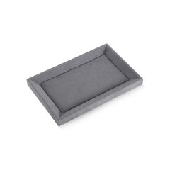 Yinbeini Earrings Ring Chain Bracelet Necklace Storage Tray Watch Pendant Organizer Tray Microfiber Jewelry Display plat tray P035