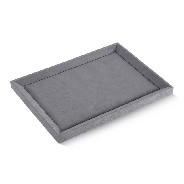 Yinbeini Microfiber Jewelry Display plat tray Ring Earrings Chain Bracelet Necklace Storage Tray Watch Pendant Organizer Tray P041