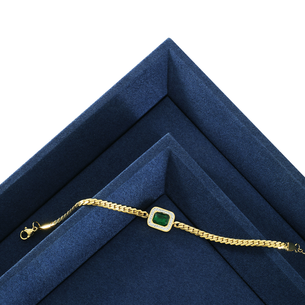 Yinbeini Earrings Ring Chain Bracelet Necklace Storage Tray Watch Pendant Organizer Tray Microfiber Jewelry Display plat tray P035