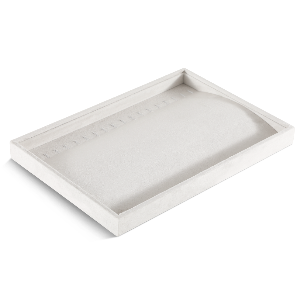 Yinbeini Velvet  Necklace Earring Ring Bracelet Display Tray  Table Top Stackable Drawer Storage Jewelry Organizer Tray P040