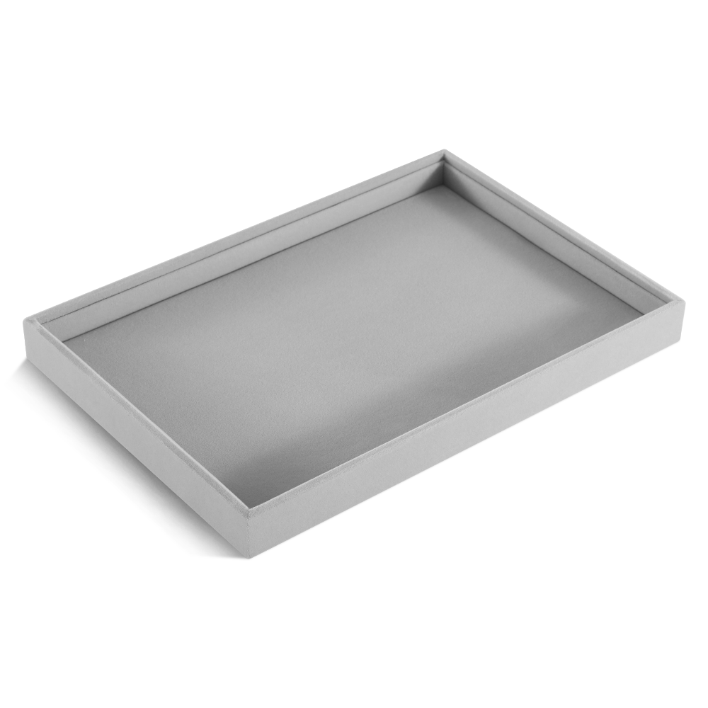 Yinbeini Velvet Necklace Bracelet Ring Earring Display Tray Table Top Stackable Drawer Storage Jewelry Organizer Tray P038