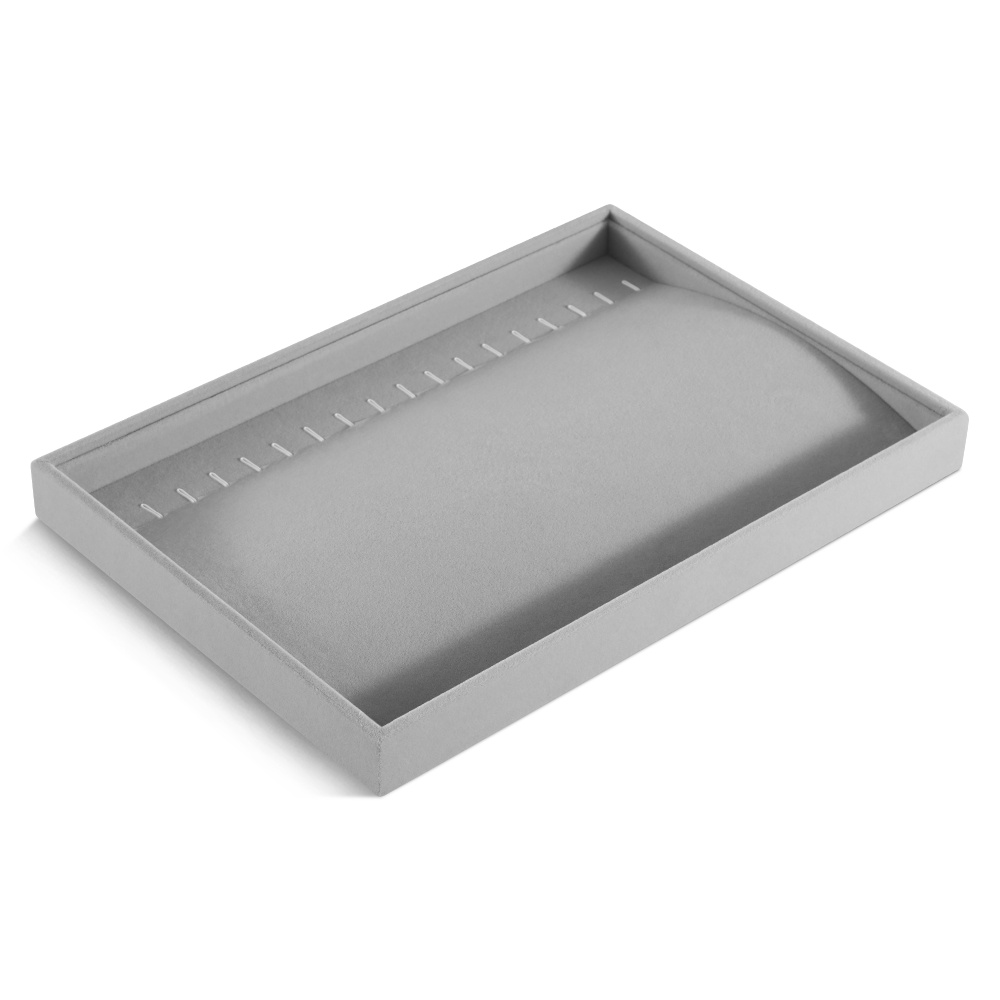 Yinbeini Velvet Necklace Bracelet Ring Earring Display Tray Table Top Stackable Drawer Storage Jewelry Organizer Tray P038