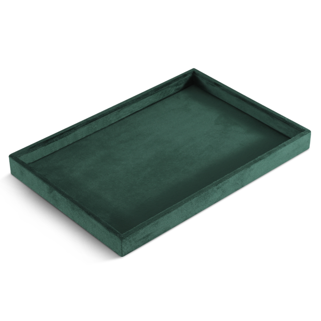 Yinbeini Jewelry Organizer Tray Table Top Stackable Drawer Storage Velvet Ring Earring Bracelet Necklace Display Tray P039