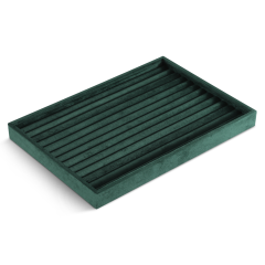 Yinbeini Velvet  Necklace Earring Ring Bracelet Display Tray  Table Top Stackable Drawer Storage Jewelry Organizer Tray P040
