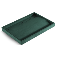Yinbeini Jewelry Organizer Tray Velvet Ring Earring Bracelet Necklace Display Tray Table Top Stackable Drawer Storage P037