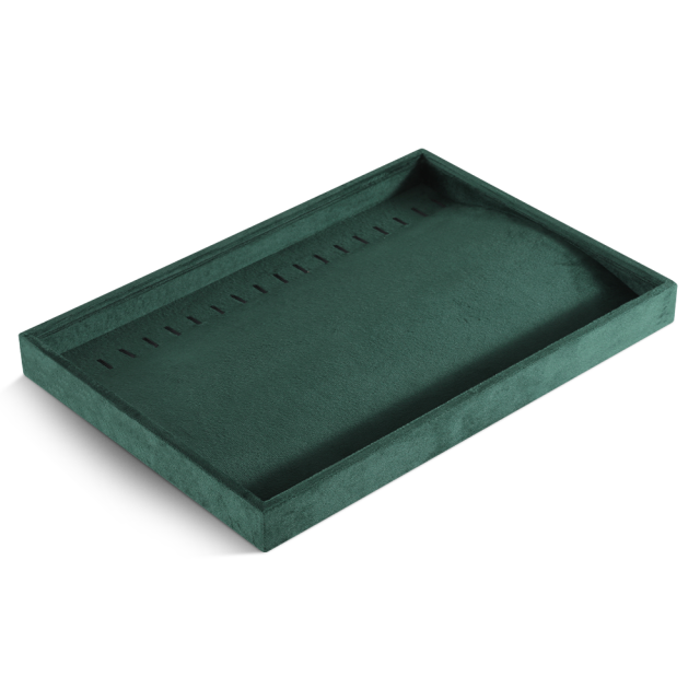 Yinbeini Velvet Necklace Bracelet Ring Earring Display Tray Table Top Stackable Drawer Storage Jewelry Organizer Tray P038