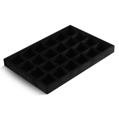 Yinbeini Velvet  Necklace Earring Ring Bracelet Display Tray  Table Top Stackable Drawer Storage Jewelry Organizer Tray P040