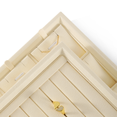 Yinbeini Microfiber Jewelry flat tray Stackable Bracelet Necklace Ring Earring  Display Tray Storage Dresser Drawer Organizer P045