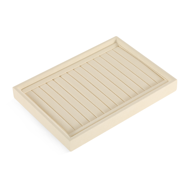 Yinbeini Stackable Bracelet Ring Earring Necklace Display Tray Storage Dresser Drawer Organizer Microfiber Jewelry flat tray  P044