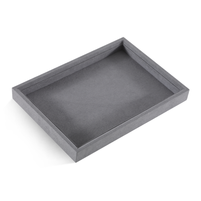 Yinbeini Microfiber Jewelry flat tray Stackable Bracelet Necklace Ring Earring  Display Tray Storage Dresser Drawer Organizer P045