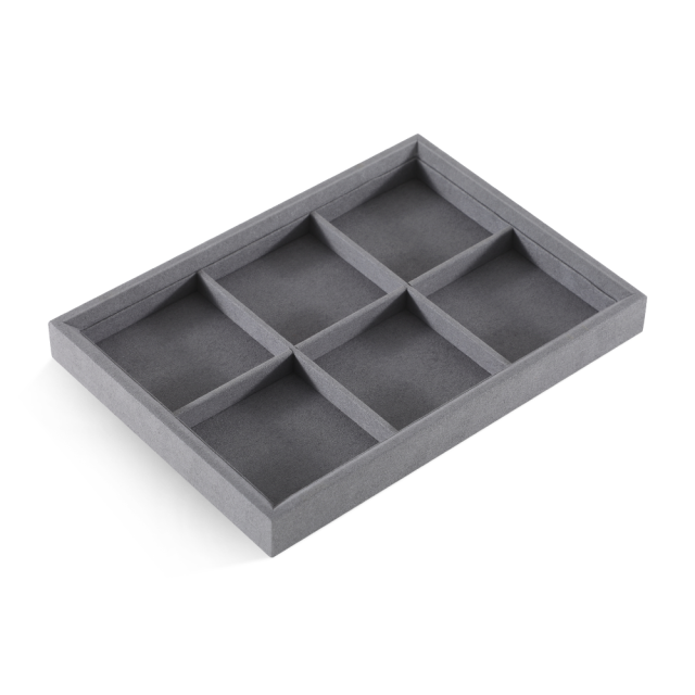 Yinbeini Microfiber Stackable Ring Earring Bracelet Necklace Display Tray  Storage Dresser Drawer Organizer Jewelry flat tray P043