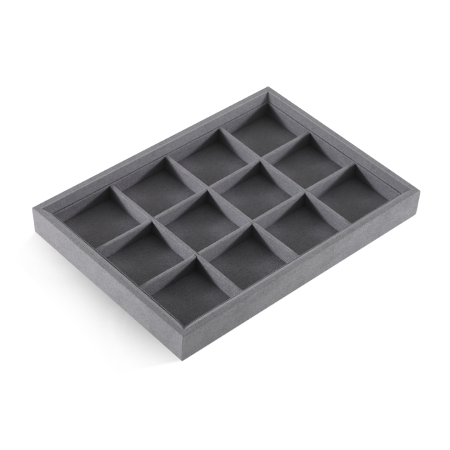 Yinbeini Microfiber Jewelry flat tray Stackable Bracelet Necklace Ring Earring  Display Tray Storage Dresser Drawer Organizer P045