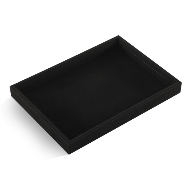 Yinbeini Stackable Bracelet Ring Earring Necklace Display Tray Storage Dresser Drawer Organizer Microfiber Jewelry flat tray  P044