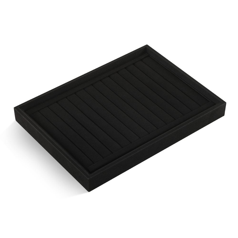 Yinbeini Microfiber Stackable Ring Earring Bracelet Necklace Display Tray  Storage Dresser Drawer Organizer Jewelry flat tray P043