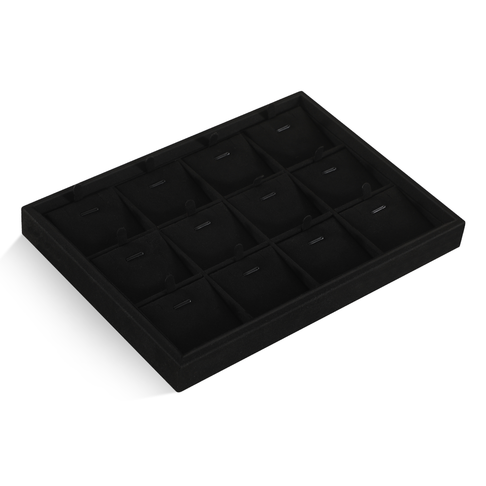 Yinbeini Microfiber Jewelry flat tray Stackable Bracelet Necklace Ring Earring  Display Tray Storage Dresser Drawer Organizer P045