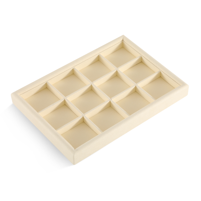 Yinbeini Bracelet Earrings Necklace Microfiber Multifunction Tray External right-angled surface arc Jewelry Tray Ring Jewelry Display Tray P049