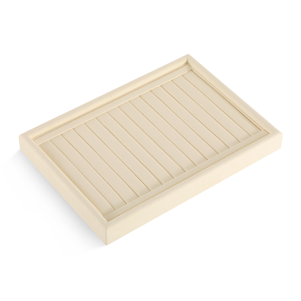 Yinbeini Bracelet Earrings Necklace Microfiber Multifunction Tray External right-angled surface arc Jewelry Tray Ring Jewelry Display Tray P049