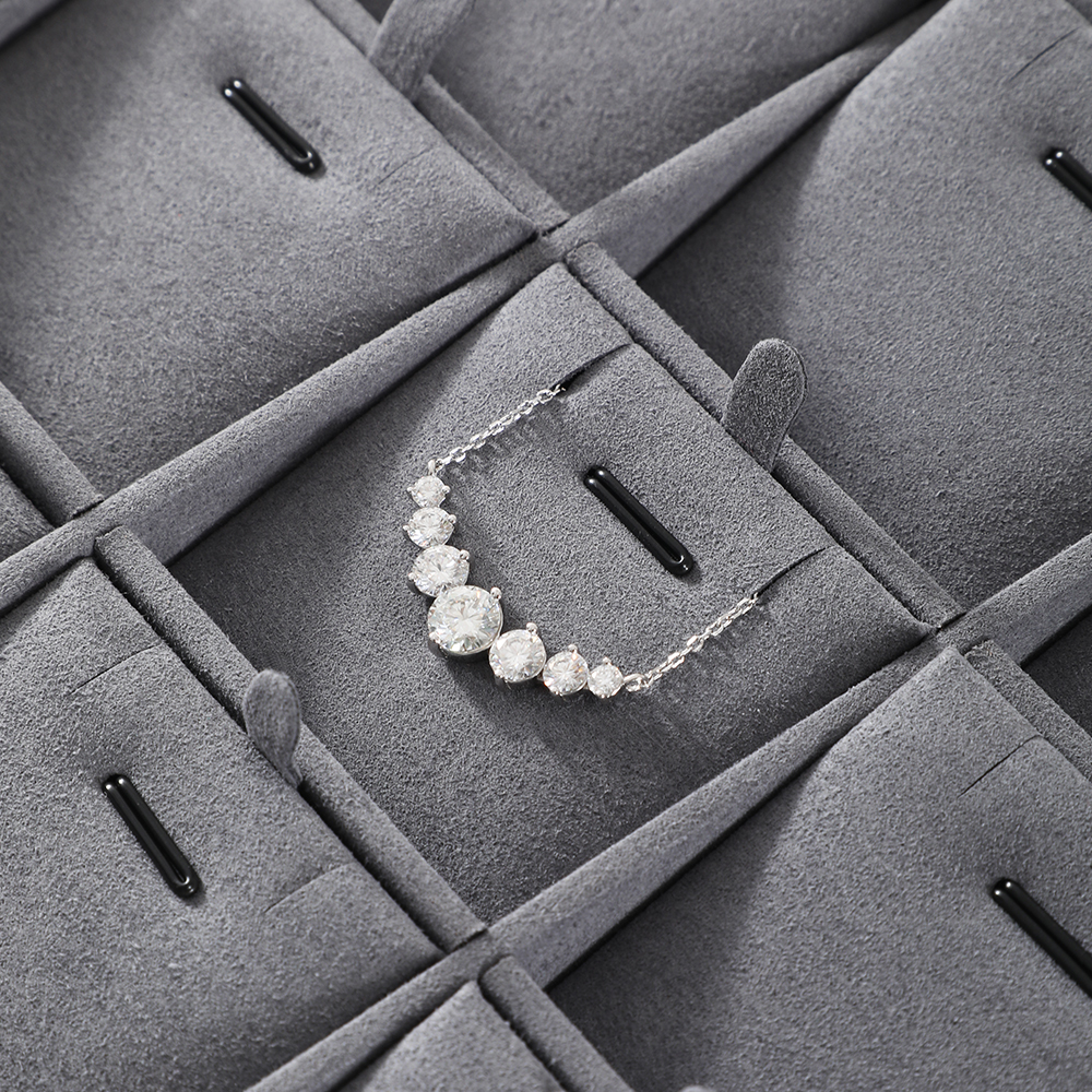 Yinbeini Bracelet Earrings Necklace Microfiber Multifunction Tray External right-angled surface arc Jewelry Tray Ring Jewelry Display Tray P049