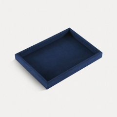 Yinbeini Microfiber Multifunction Jewelry Display Tray External right-angled surface arc Microfiber Jewelry Tray Ring Bracelet Earrings Necklace  Tray P048
