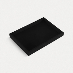 Yinbeini Microfiber Multifunction Jewelry Display Tray External right-angled surface arc Microfiber Jewelry Tray Ring Bracelet Earrings Necklace  Tray P048