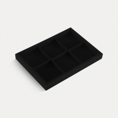 Yinbeini Microfiber Multifunction Jewelry Display Tray External right-angled surface arc Microfiber Jewelry Tray Ring Bracelet Earrings Necklace  Tray P048