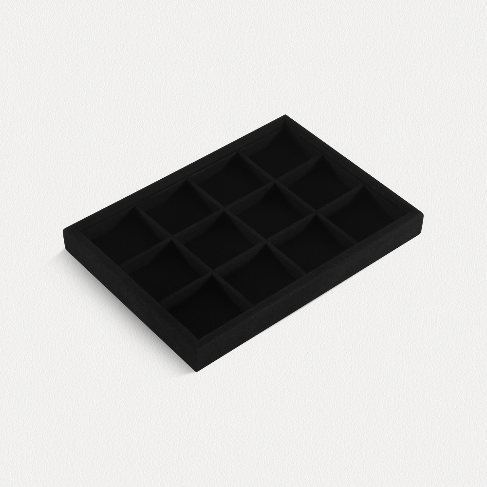 Yinbeini Bracelet Earrings Necklace Microfiber Multifunction Tray External right-angled surface arc Jewelry Tray Ring Jewelry Display Tray P049