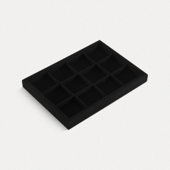 Yinbeini Bracelet Earrings Necklace Microfiber Multifunction Tray External right-angled surface arc Jewelry Tray Ring Jewelry Display Tray P049