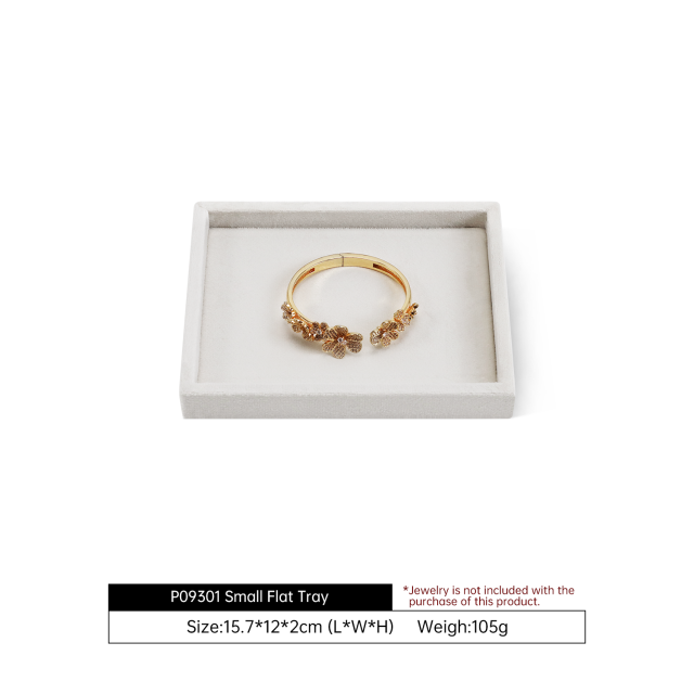 Yinbeini Delicate Small Accessories Velvet Storage Tray Soft Protection for Tiny Jewelry Pieces Essential for Jewelry Lovers and Collectors P096