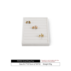 Yinbeini Velvet Jewelry Flat Lay Tray Soft Solid Color Background for Social Media Shooting and Daily Desktop Beautiful Storage P094