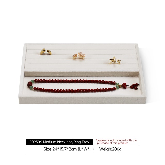 Yinbeini Velvet Jewelry Flat Lay Tray Soft Solid Color Background for Social Media Shooting and Daily Desktop Beautiful Storage P094