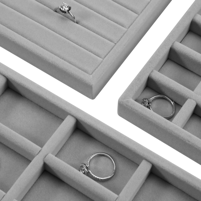 Yinbeini Velvet Jewelry Flat Lay Tray Soft Solid Color Background for Social Media Shooting and Daily Desktop Beautiful Storage P094