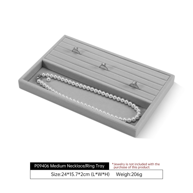 Yinbeini Delicate Small Accessories Velvet Storage Tray Soft Protection for Tiny Jewelry Pieces Essential for Jewelry Lovers and Collectors P096