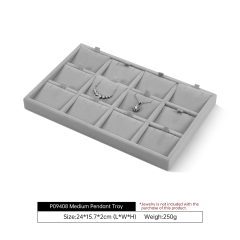 Yinbeini Delicate Small Accessories Velvet Storage Tray Soft Protection for Tiny Jewelry Pieces Essential for Jewelry Lovers and Collectors P096
