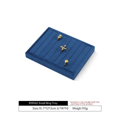 Yinbeini Multifunctional Velvet Jewelry Holder Tray Integrate Ring Earring Necklace Display Meet Multiple Accessory Storage Demands P095