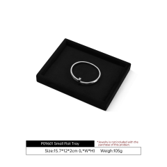 Yinbeini Velvet Jewelry Flat Lay Tray Soft Solid Color Background for Social Media Shooting and Daily Desktop Beautiful Storage P094