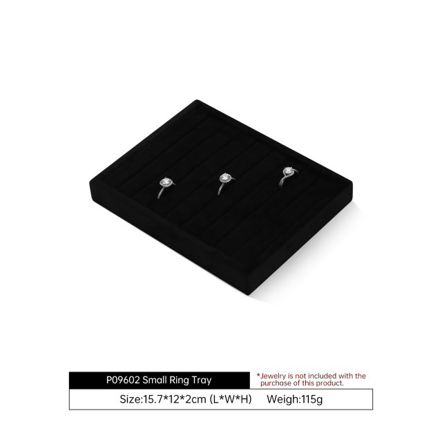 Yinbeini Velvet Jewelry Flat Lay Tray Soft Solid Color Background for Social Media Shooting and Daily Desktop Beautiful Storage P094