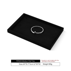 Yinbeini Multifunctional Velvet Jewelry Holder Tray Integrate Ring Earring Necklace Display Meet Multiple Accessory Storage Demands P095