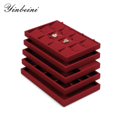 Yinbeini Evening Party Jewelry Linen Tray Match High Grade Accessories Suitable For High Social Occasion Display P098