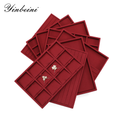 Yinbeini Evening Party Jewelry Linen Tray Match High Grade Accessories Suitable For High Social Occasion Display P098
