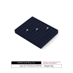 Yinbeini Business Grade Linen Jewelry Display Tray Simple Atmospheric Style Durable Structure for Professional Store Counter Stable P099