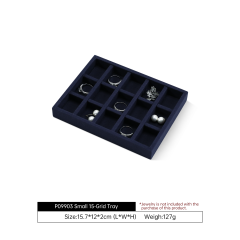 Yinbeini Business Grade Linen Jewelry Display Tray Simple Atmospheric Style Durable Structure for Professional Store Counter Stable P099
