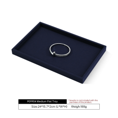 Yinbeini Evening Party Jewelry Linen Tray Match High Grade Accessories Suitable For High Social Occasion Display P098
