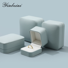 Yinbeini PU Leather Bracelet Box Long Necklace Earrings Storage Box Jewelry Display Organizer Wedding Ring Box Gift Proposal Box